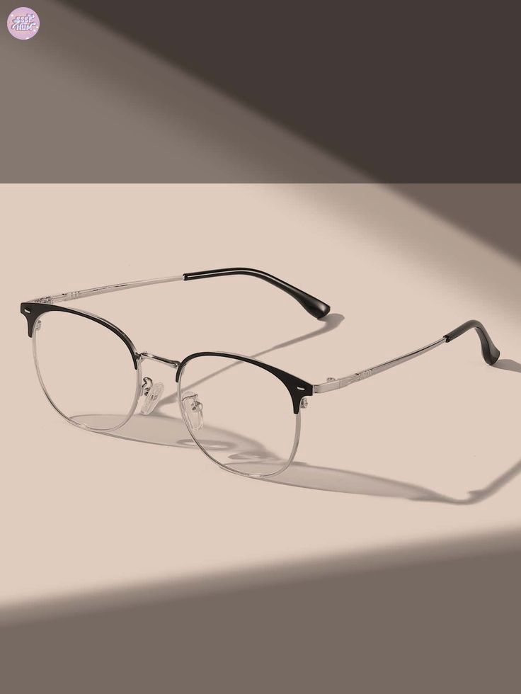 Clear Glasses Frames Women, Stylish Glasses For Men, Half Frame Glasses, Cute Glasses Frames, Half Rim Glasses, Classy Glasses, Glasses Frames Trendy, Glasses Inspiration, Fancy Glasses