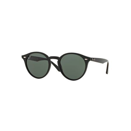 Modern design has gone full circle as Ray-Ban takes the classic round shape on another revolution with style RB2180. Along with distinctive rivets and Ray-Ban shaped temples, the Ray-Ban RB2180 round sunglasses feature a sleek flattened bridge and stylish lenses in appealing solid, mirrored or gradient options. The Ray-Ban RB2180 unisex round frames are manufactured from durable nylon, making them lightweight and able to hold up against frequent use. Size: One Size. Color: Black. Age Group: adul Modern Round Polarized Sunglasses, Modern Round Sunglasses With Polarized Lenses, Classic Round Sunglasses With Uva Protection, Round Sunglasses With Gradient Lenses For Outdoor, Modern Round Sunglasses With Uva Protection, Classic Matte Black Round Frame Sunglasses, Modern Round Anti-reflective Sunglasses, Classic Round Frame Sunglasses For Outdoor, Classic Round Sunglasses With Tinted Lenses