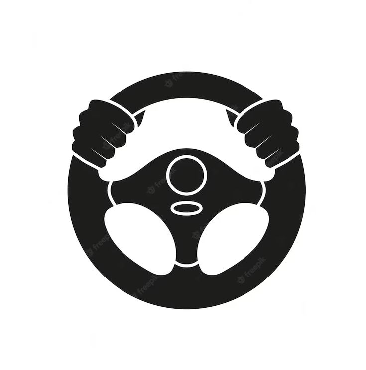 a steering wheel with two hands on it