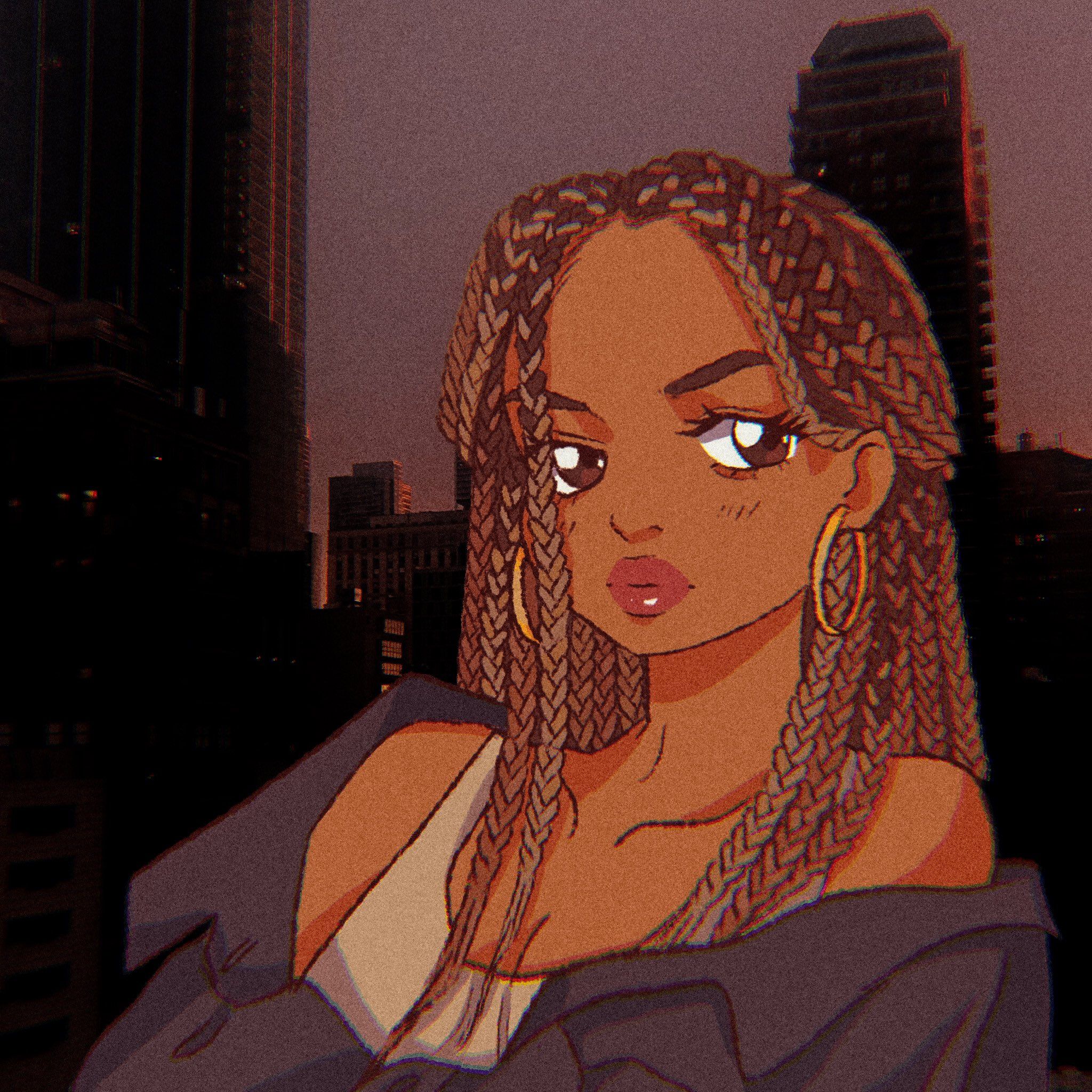 Aesthetic Black Girl Pfp Drawing - IMAGESEE