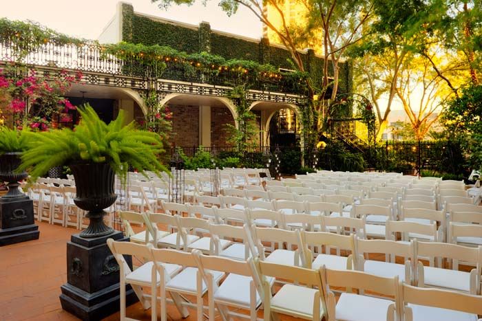 Courtyard on St James Place Houston  Texas  wedding  