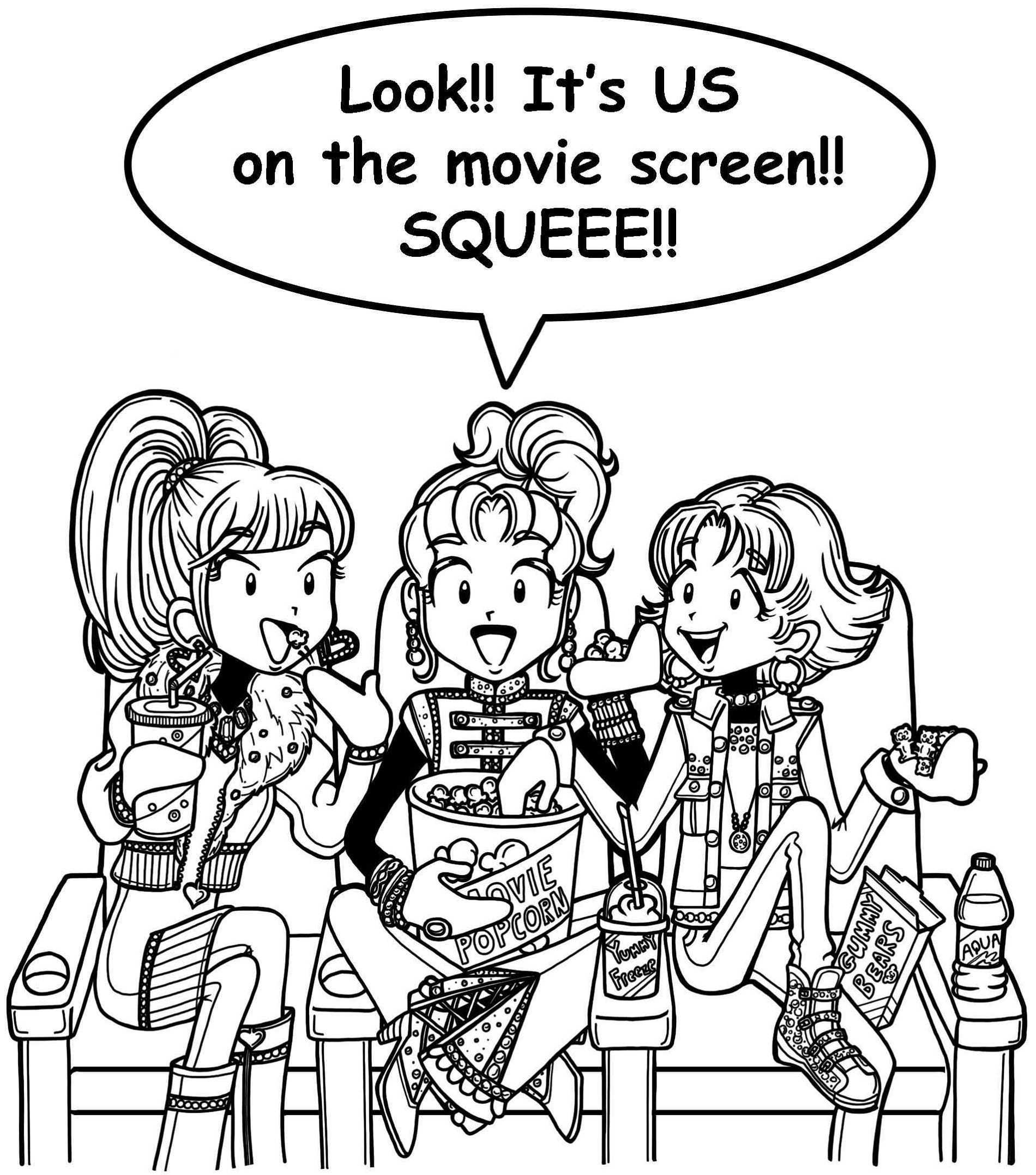 dork diaries free coloring pages