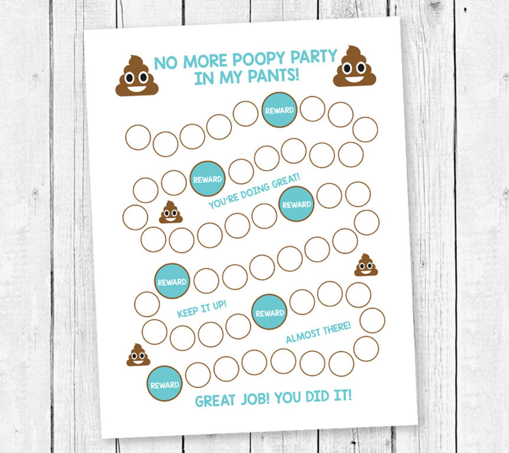 Potty Chart For Toddlers