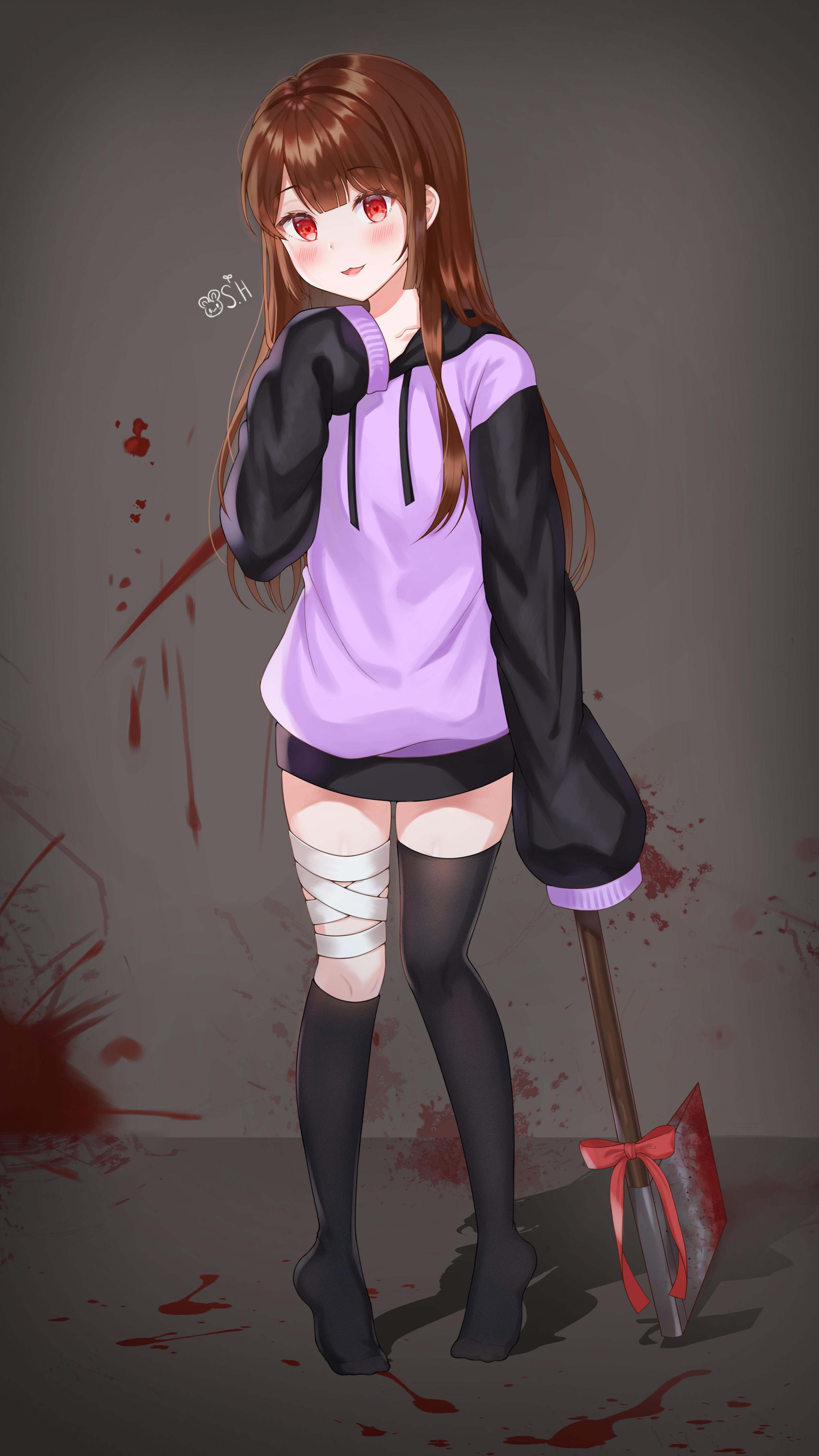 Yandere Anime Girl Art