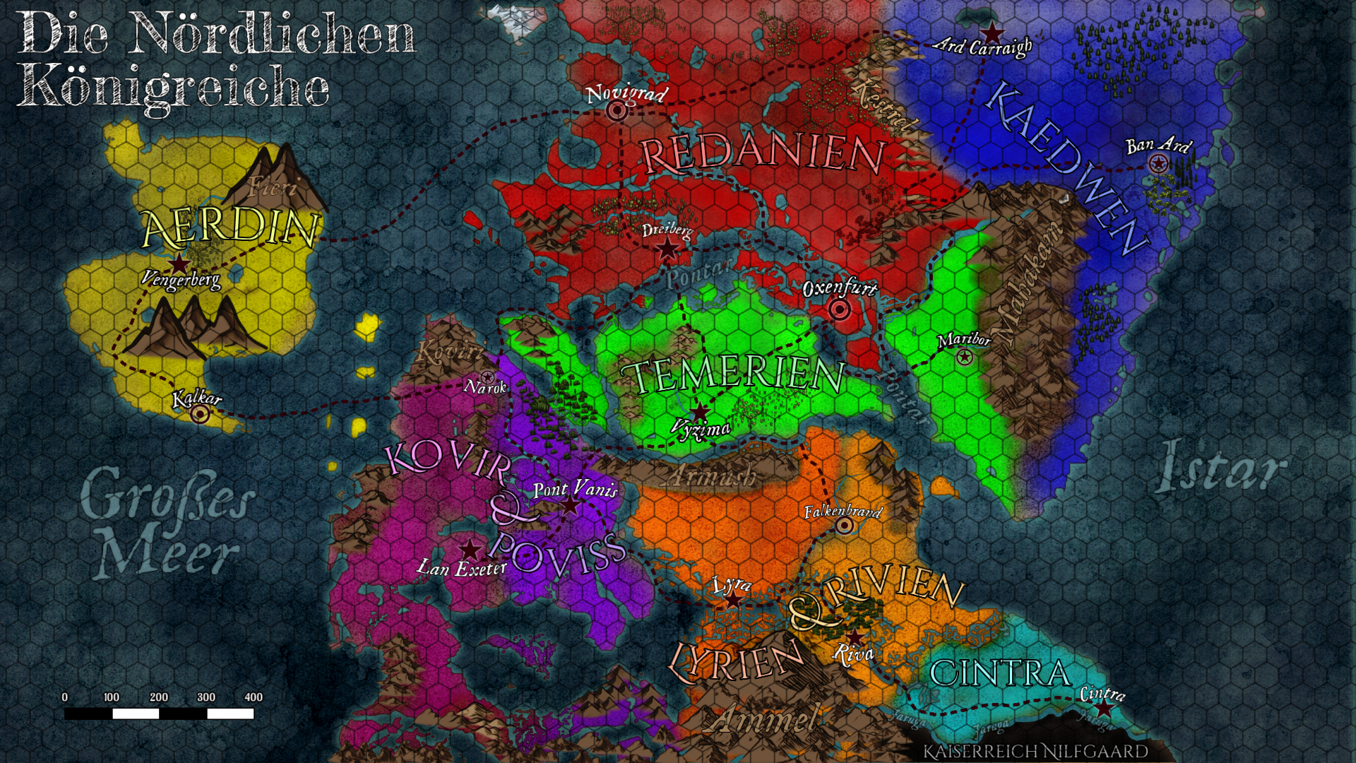 Witcher Political Map : Map of the witcher world. - Yamette Wallpaper