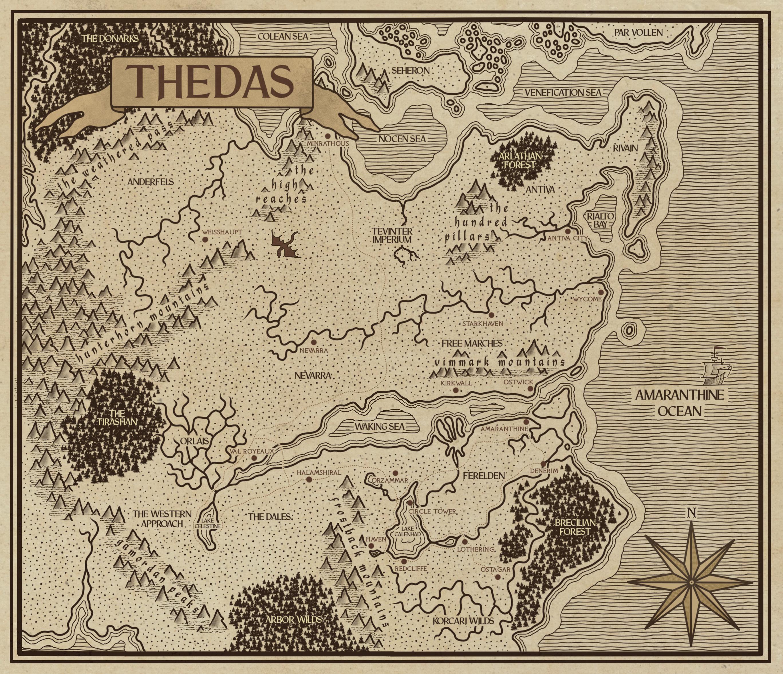 Dragon Age Kirkwall Map