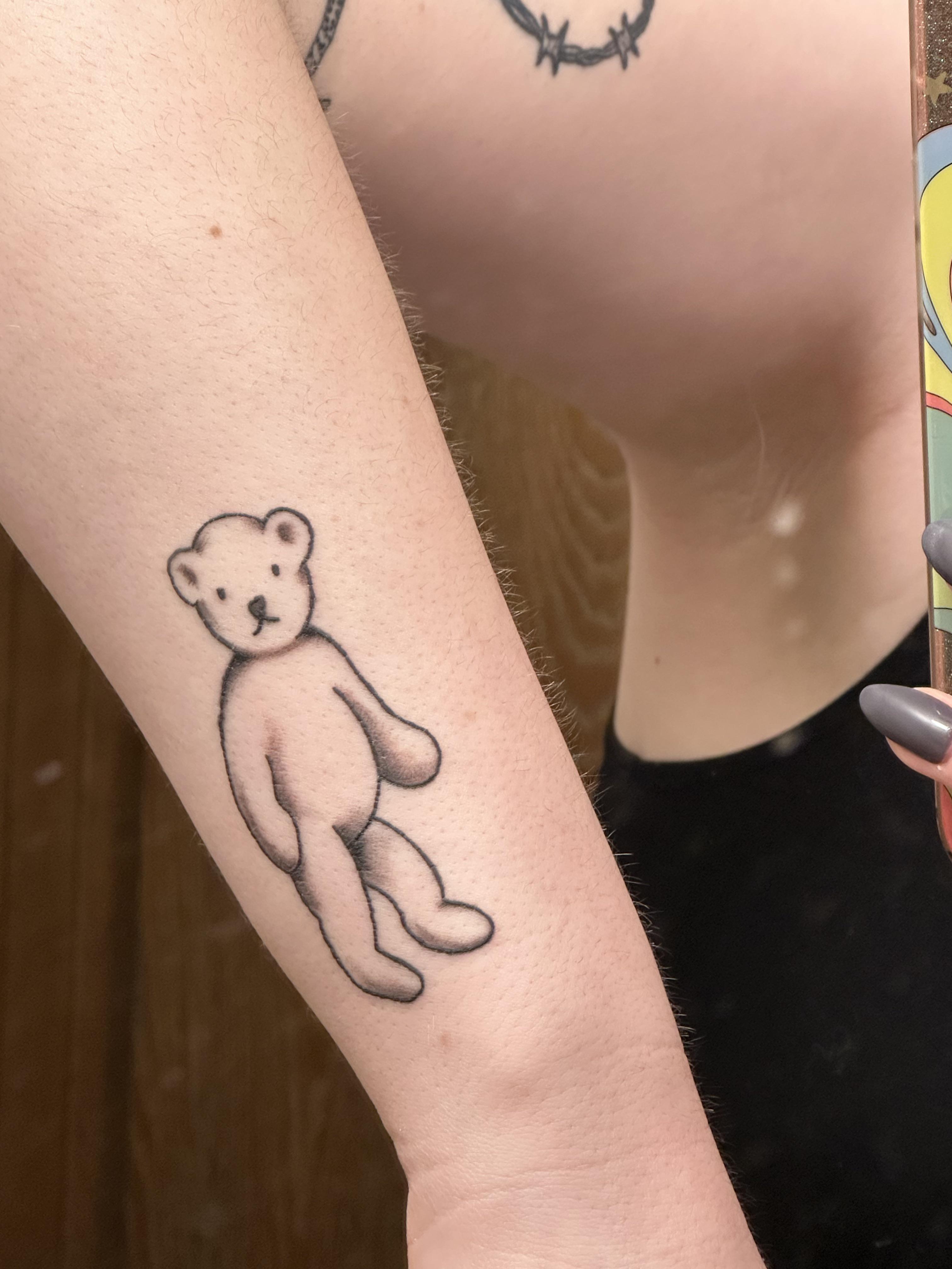 Fresh  Healed Teddy Bear Tattoo  Gallery posted by Val Galvez  Lemon8