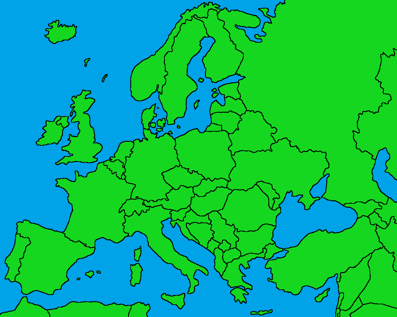 Europe Map Blank Png