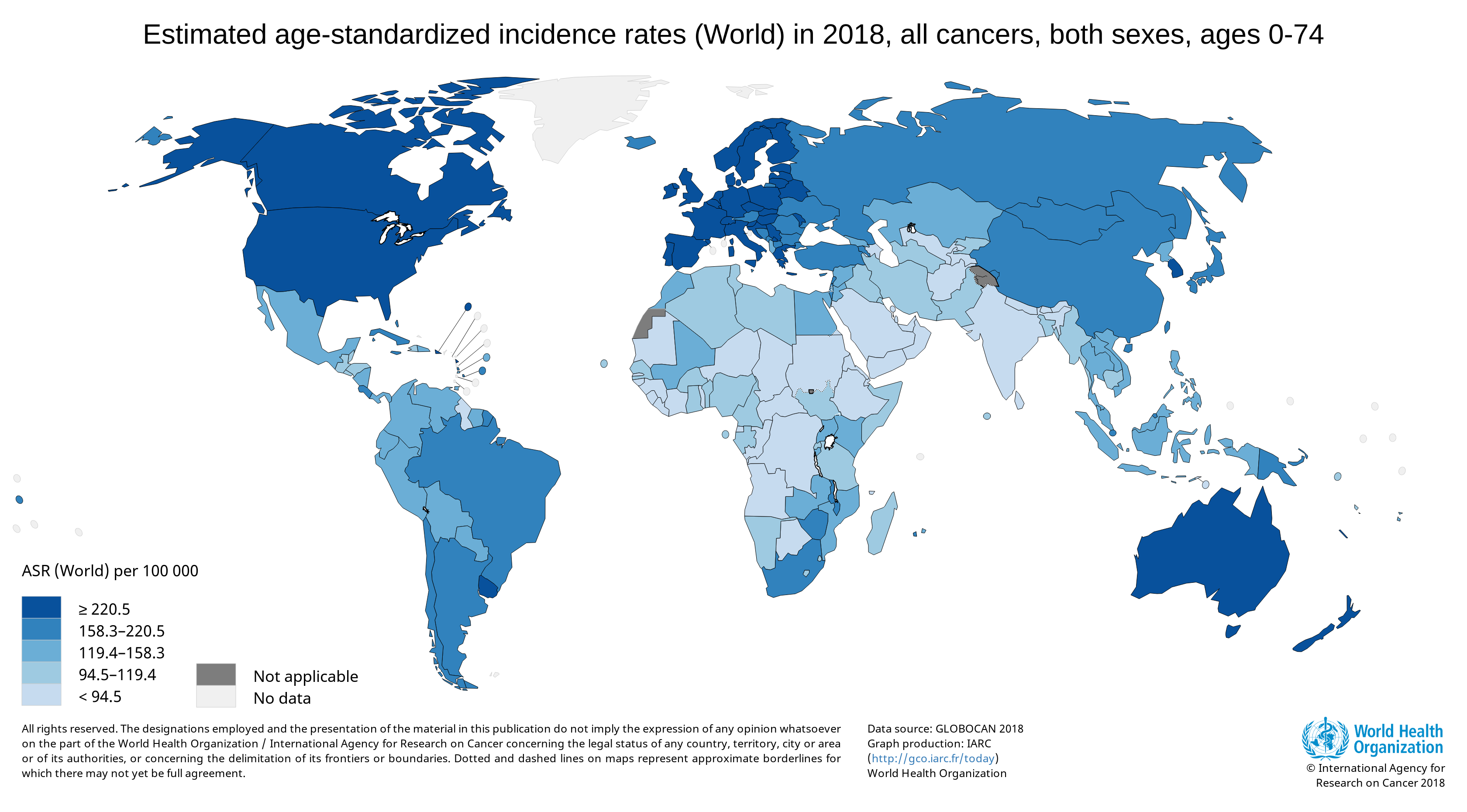 Cancer Map Of The World - United States Map