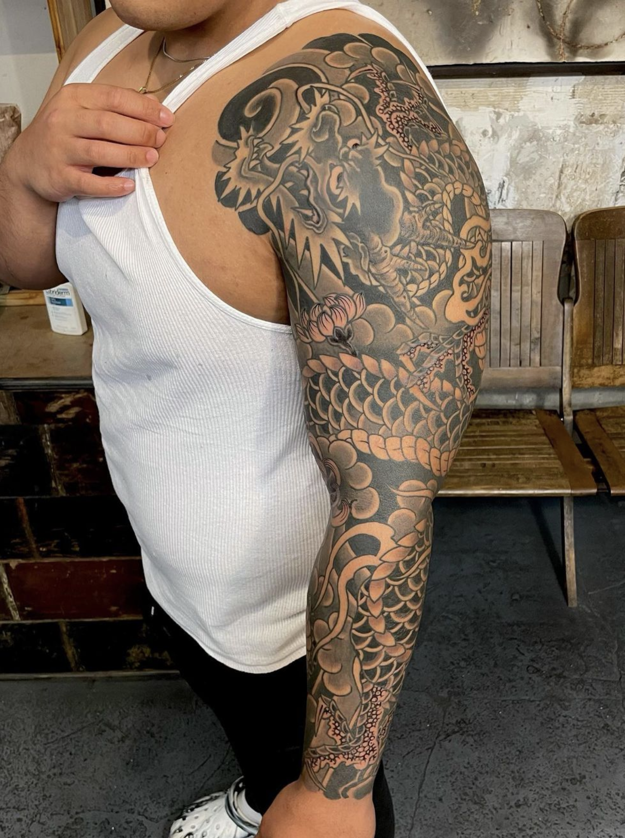 11 Dragon Sleeve Tattoo Ideas Youll Have to See to Believe  alexie