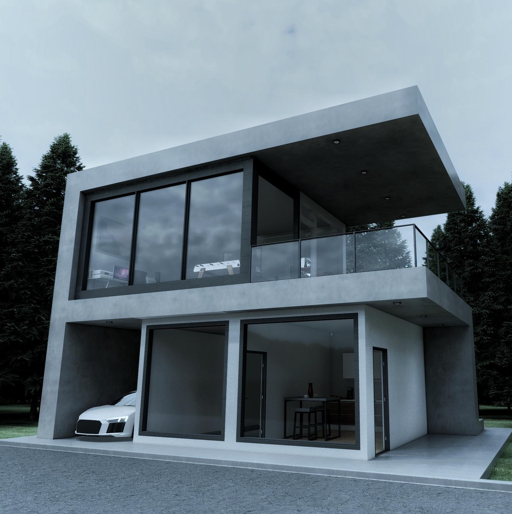 Ultra Modern Concrete House Plans