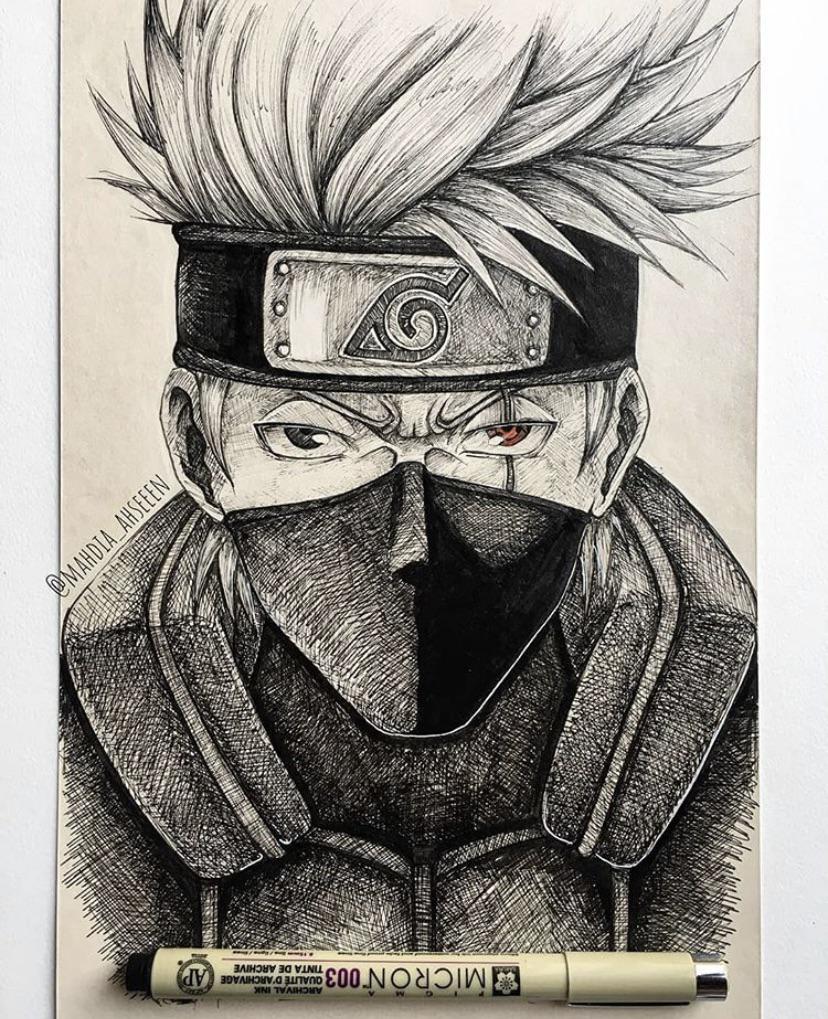 Kakashi Hatake Realistic Drawing