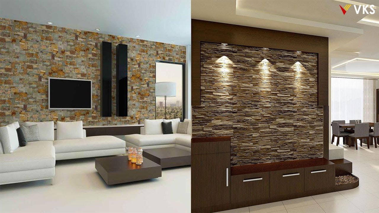 Modern Stone Wall Cladding Design Ideas | Living Room Stone Wall Decor  Ideas | Home Wall Decor - Youtube