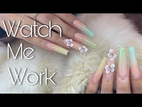 Beginner Nail Tech : Ombre Nails | 3D Nail Art