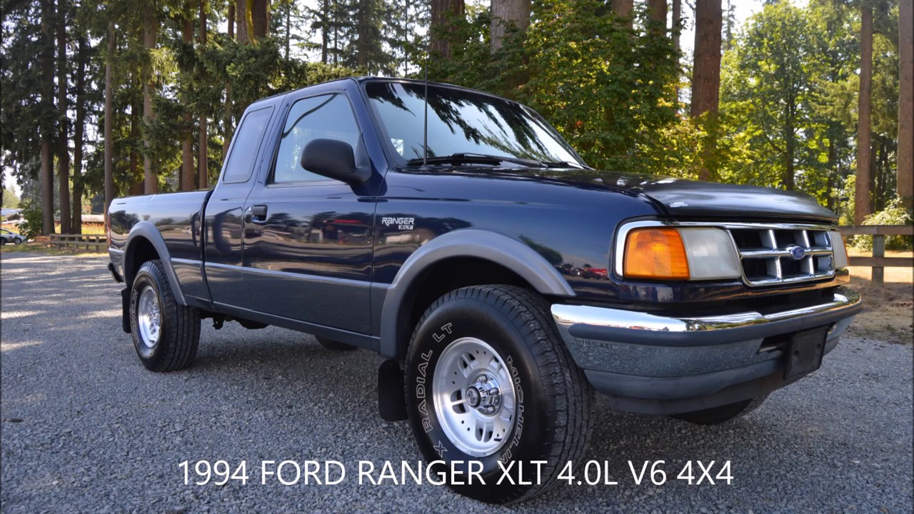 1994 FORD RANGER XLT EXT CAB  V6 4X4 AUTOMATIC 140K MILES - YouTube