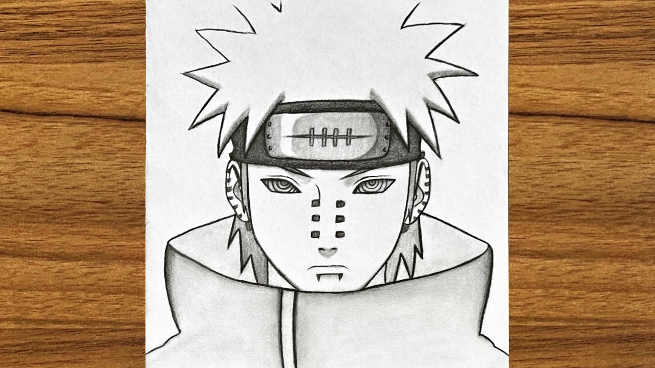 How to draw pain from Naruto || How to draw anime step by step || Easy ...