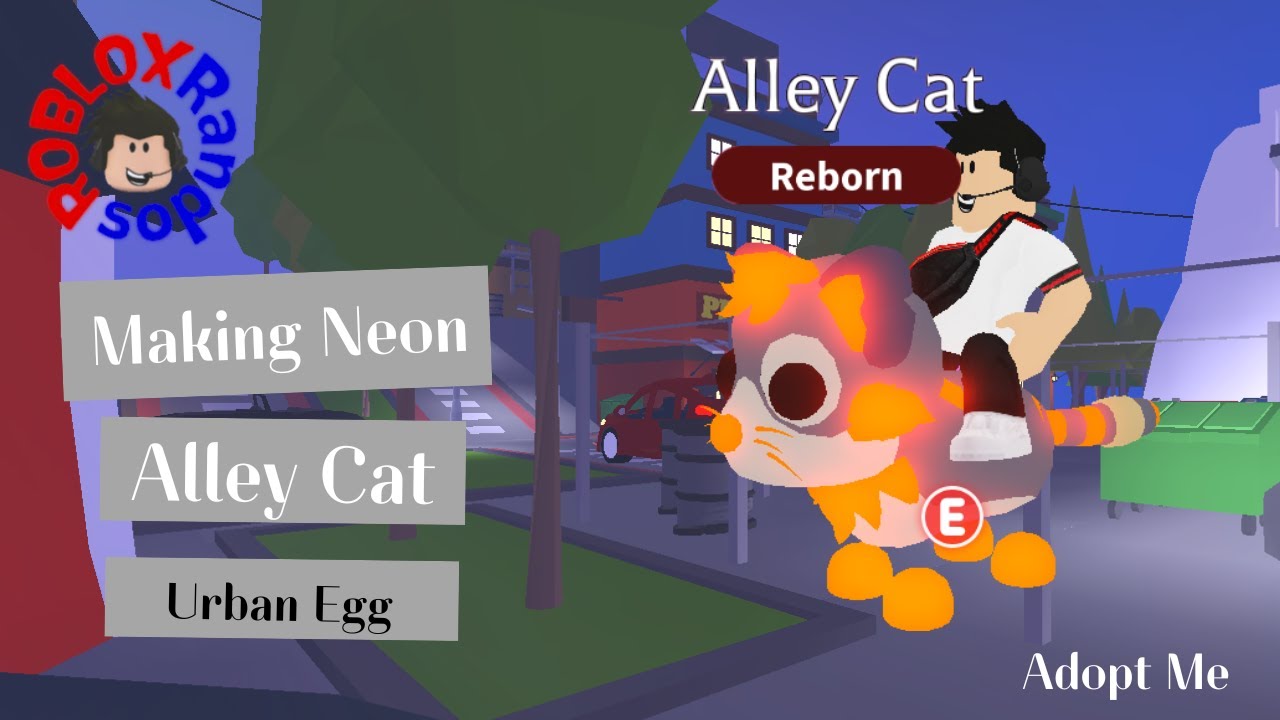 Making NEON ALLEY CAT in Adopt Me Roblox! - YouTube