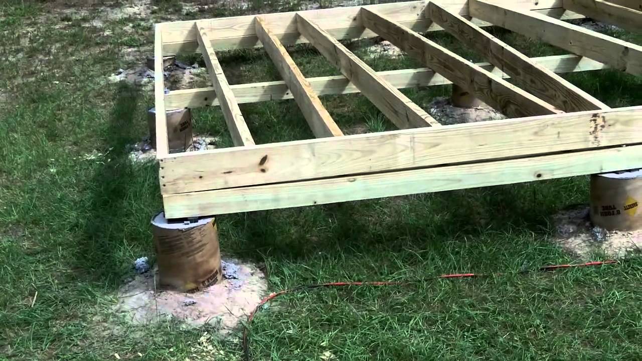 diy shed - part 2: floor - youtube