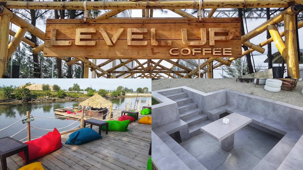 LEVEL UP Coffee and Floating Bar Golden City Bengkong Laut Batam 2022 - YouTube