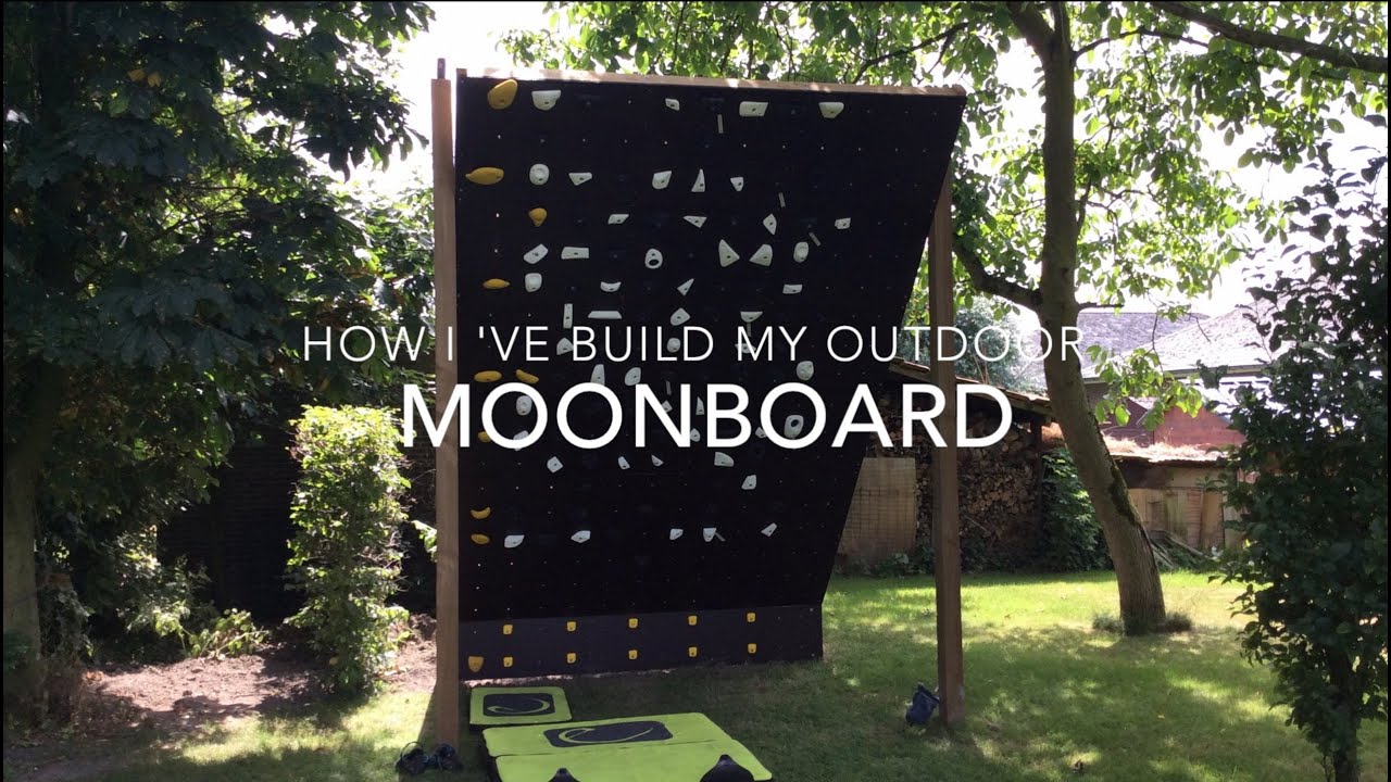 How To Build An Outdoor Moon Board Bouldering Climbing Wall