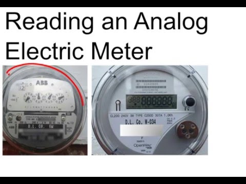 How To Read Analog Electric Meter