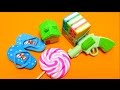 Eraser for School - Lollipop Eraser, Toy Revolver, Flip Flop & Eraser Books