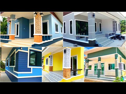 Top 100 House Painting colours Outside 2023 | Exterior Wall Paint Color Combinations Ideas