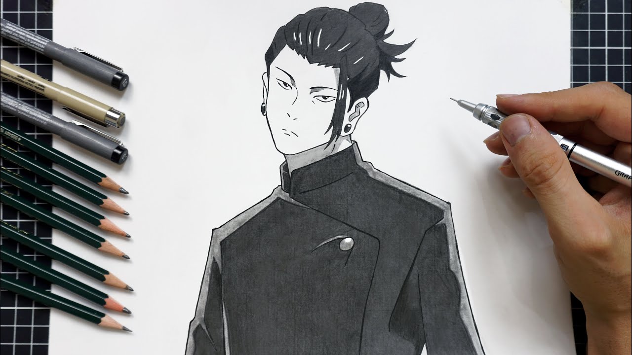 How To Draw Suguru Geto - Jujutsu Kaisen | Easy Drawing (Step by Step ...