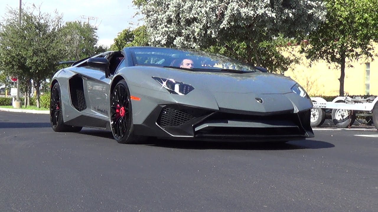 Lamborghini Aventador SV LP750-4 Superveloce Roadster Start Up Exterior  Interior Ride & Acceleration - YouTube