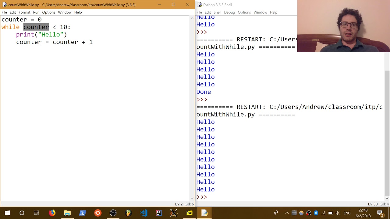 Using While Loops To Count In Python - Youtube