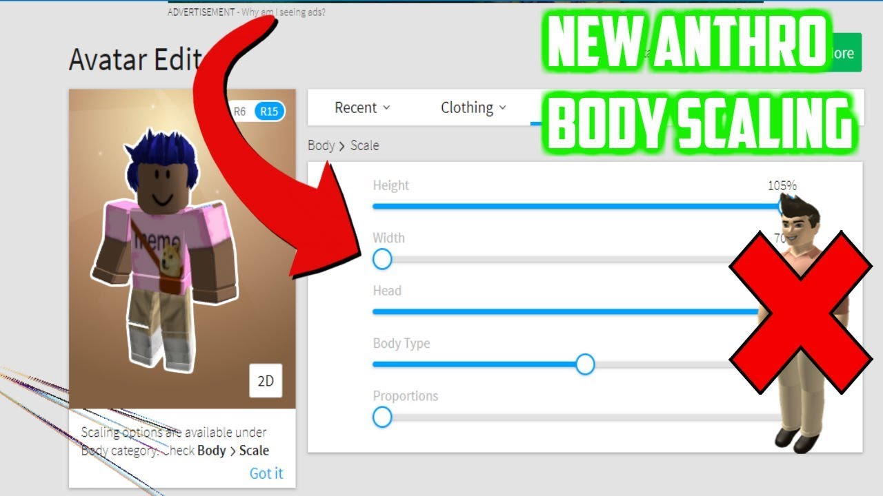 Roblox Body Type Scale