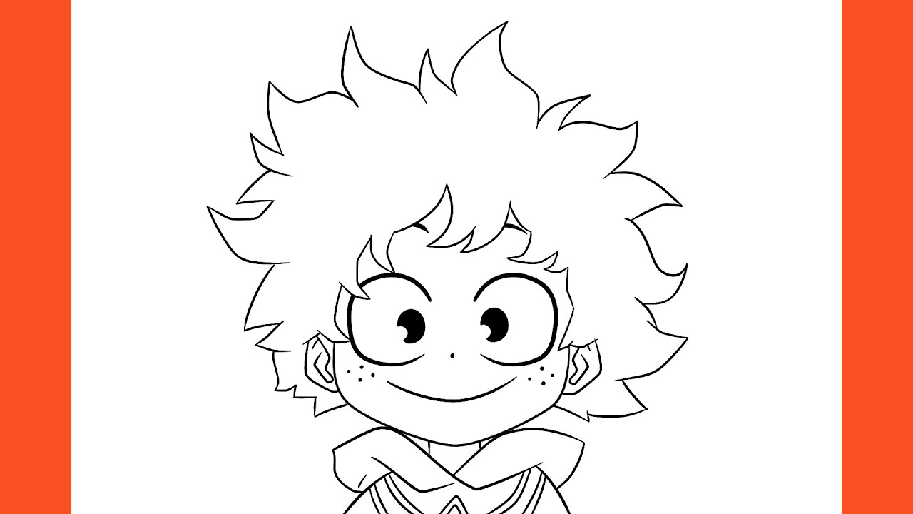 How To Draw Deku Face Easy Drawing Tutorial For Kids | vlr.eng.br