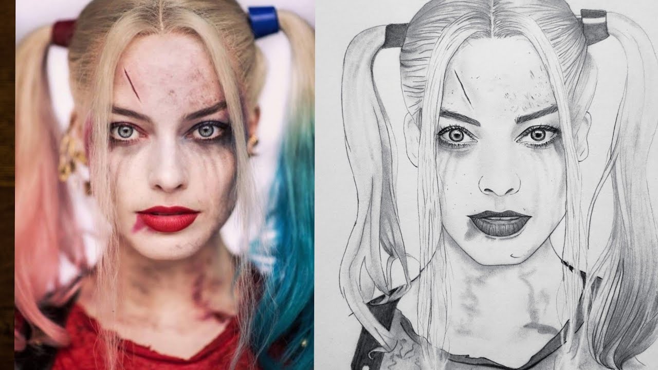 Aggregate 77+ harley quinn pencil sketch latest - in.eteachers