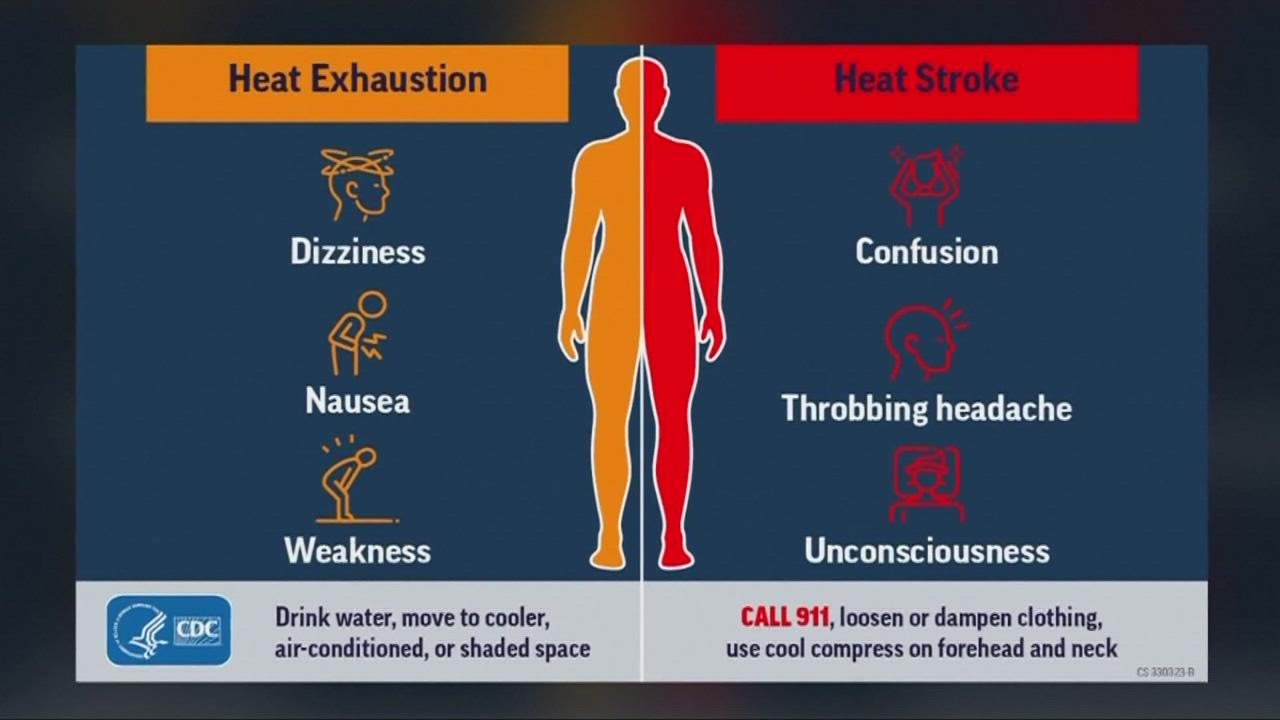 Heat stroke vs. heat exhaustion: What are the symptoms you need to know ...