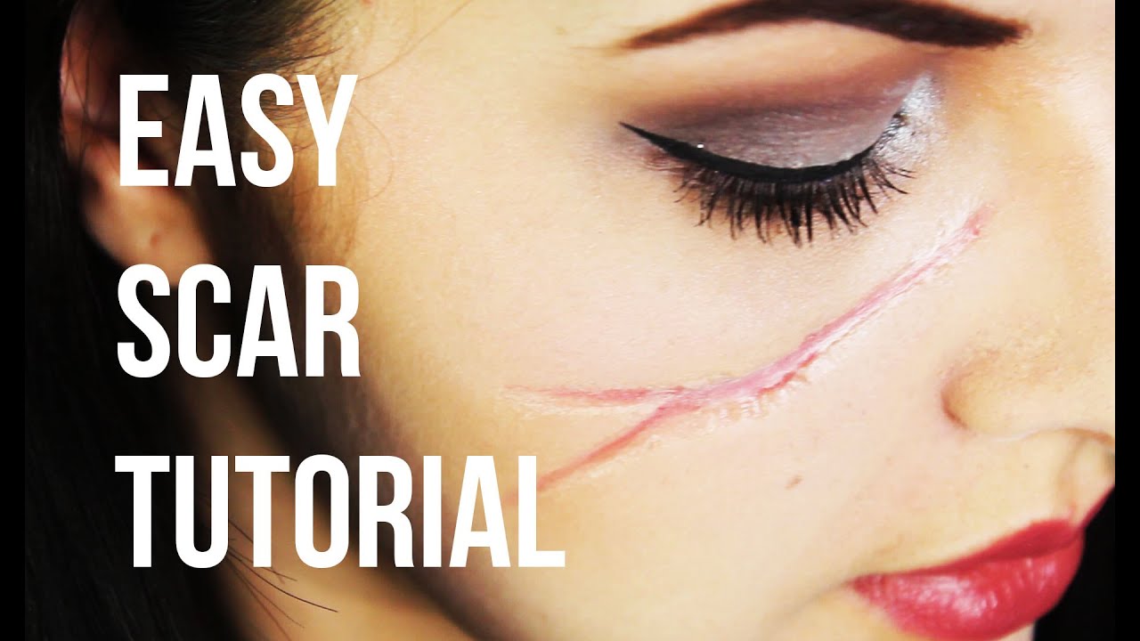 Easy Realistic Scar SFX Makeup Tutorial YouTube