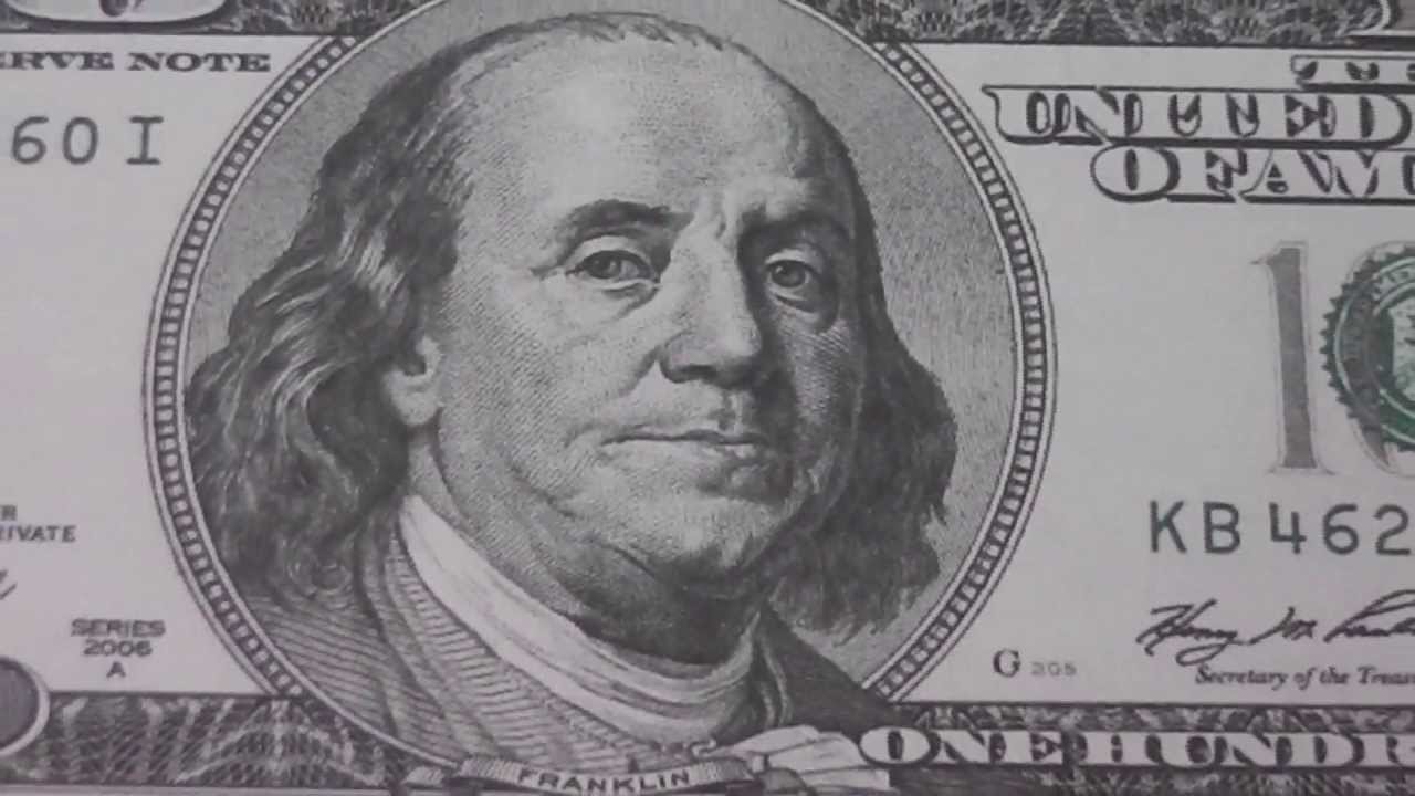 Benjamin Franklin Hundred Dollar Bill