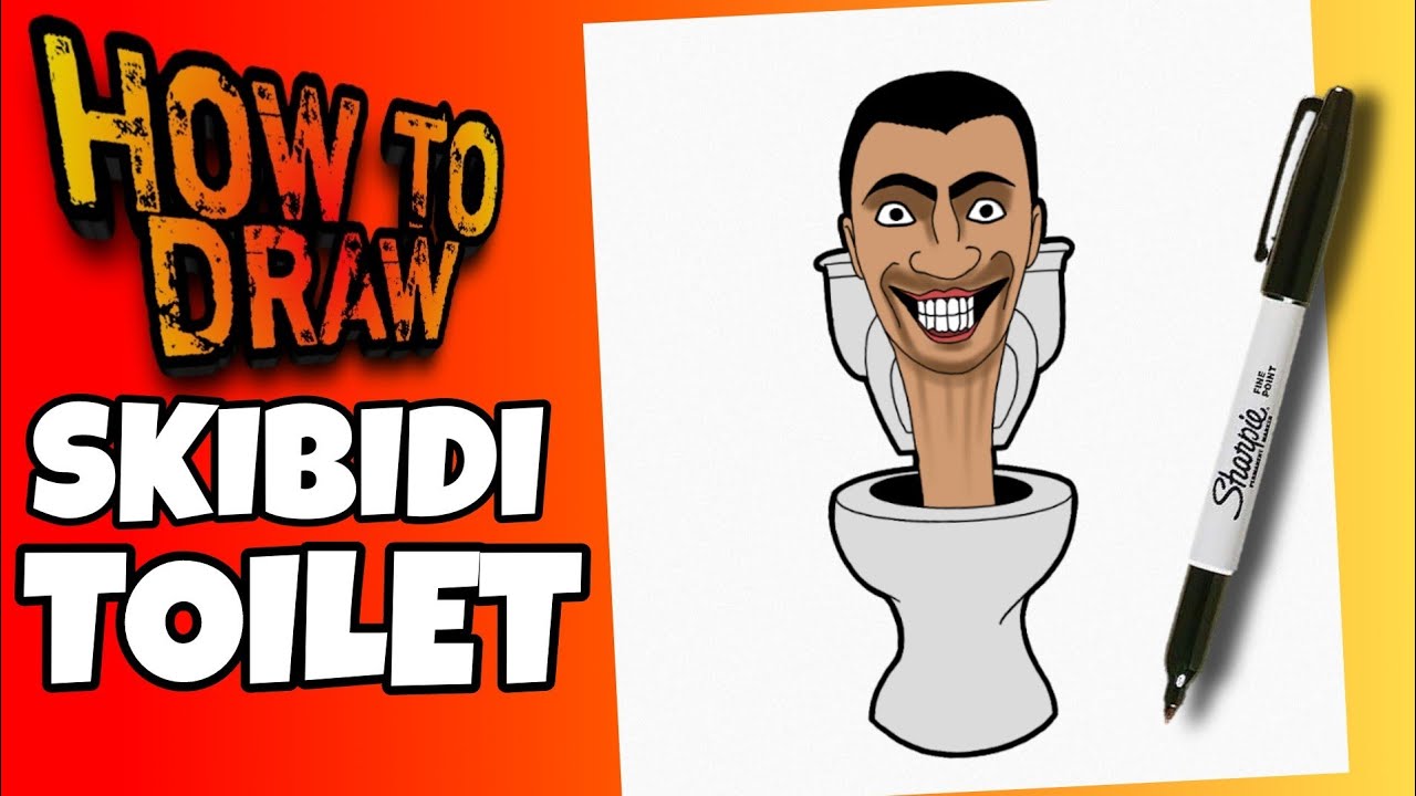 HOW TO DRAW SKIBIDI TOILET | EASY | STEP BY STEP | como dibujar a ...