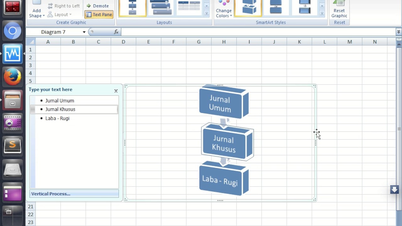 Menggunakan Smart Art Di Excel - YouTube
