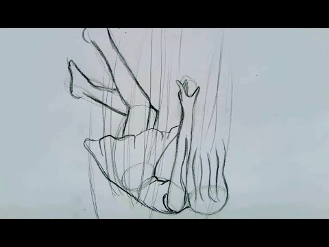 Person Falling Drawing