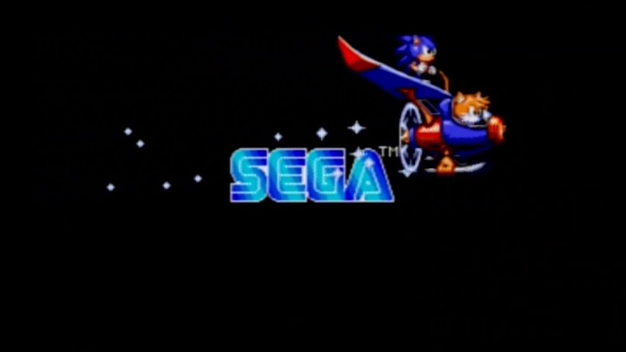 Sega Logo With Sonic