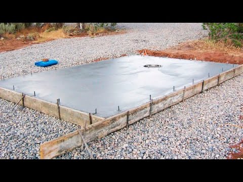 how to pour concrete slabs - youtube