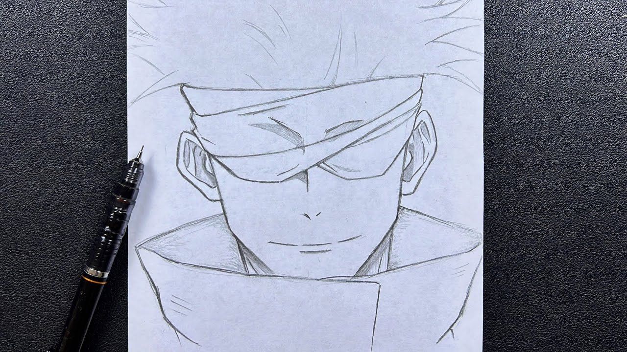 How To Draw Gojo Satoru Easy Tutorial Anime Drawing Y - vrogue.co