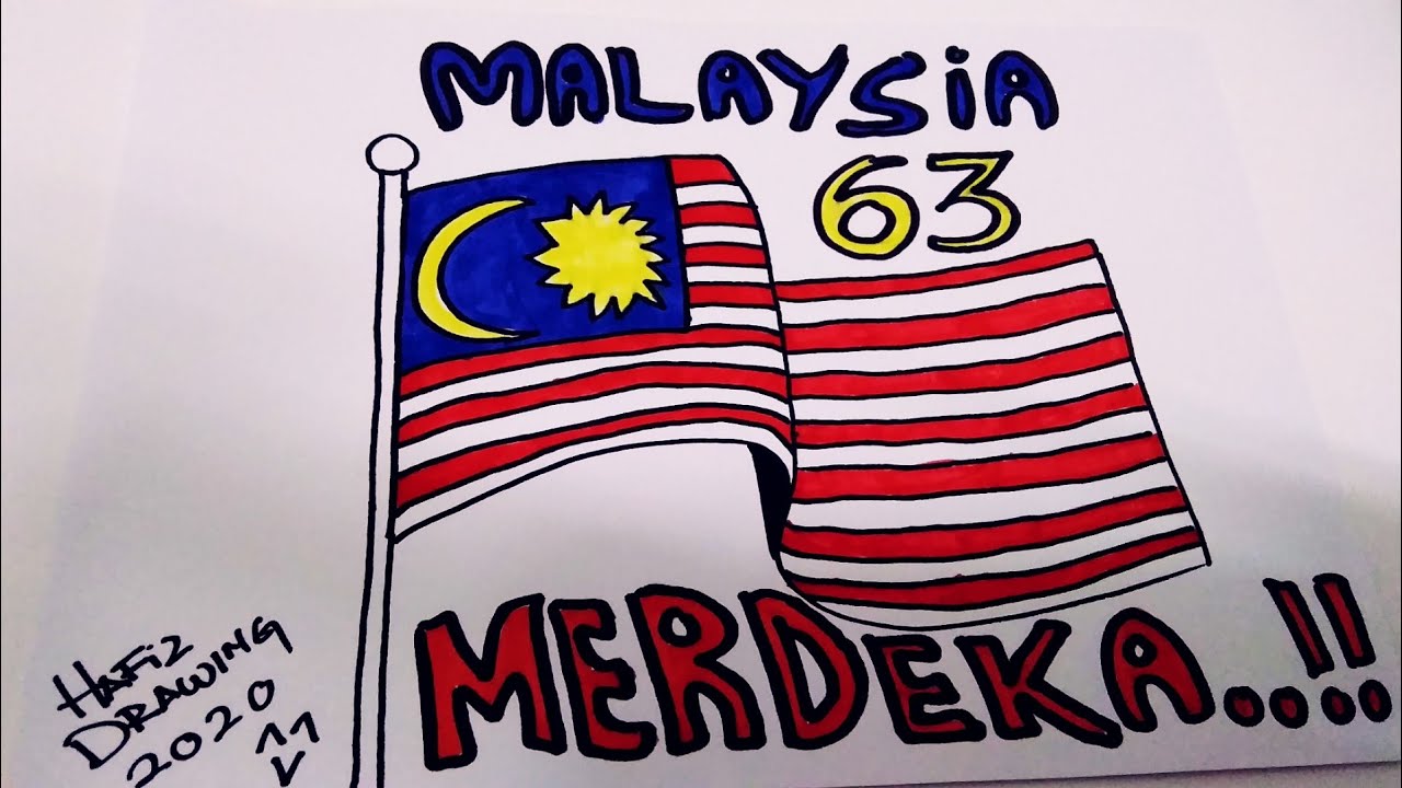 Lakaran Bendera Malaysia Wansteddy Tales Lukisan Bendera Malaysia ...