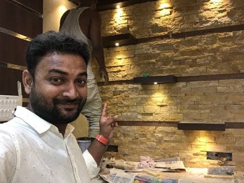 How To Install Natural Stone Tiles In Wall | Natural Stone Cladding Design  2019 - Youtube