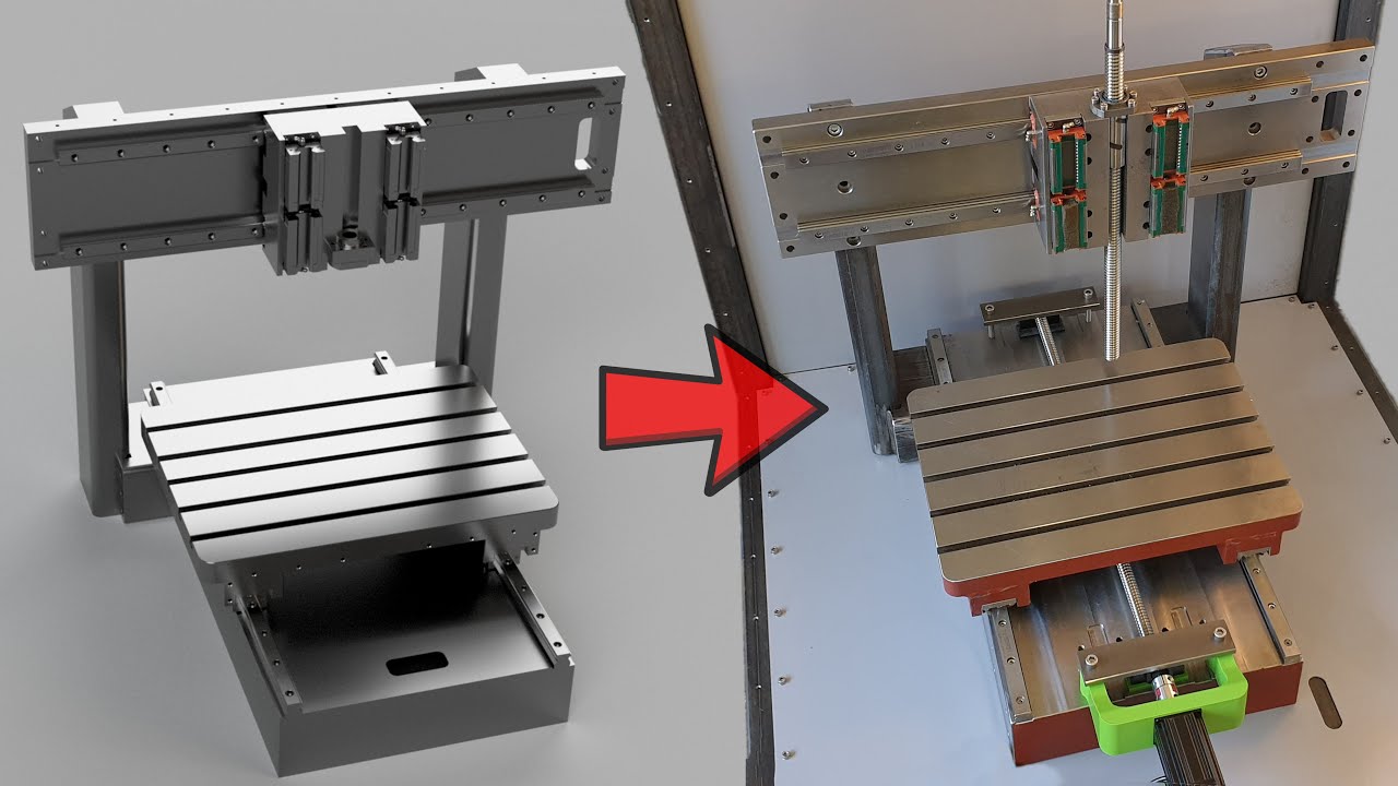 300 kg Steel CNC Machine – Work In Progress