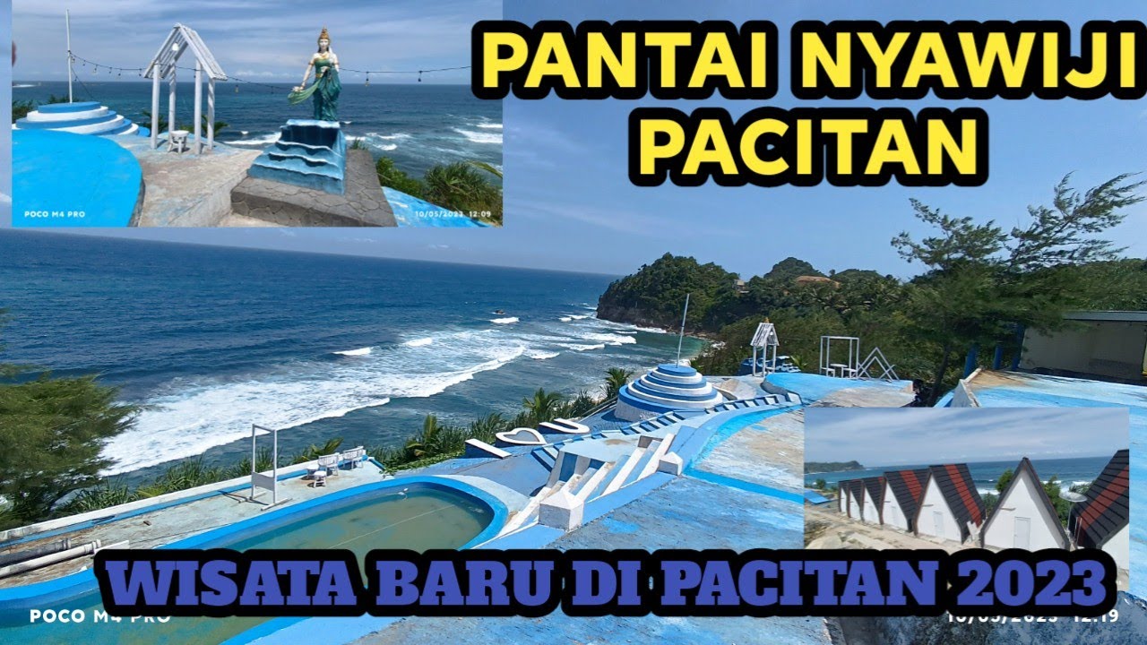 WISATA TERBARU DI PACITAN !! PANTAI NYAWIJI ! osanna beach - YouTube