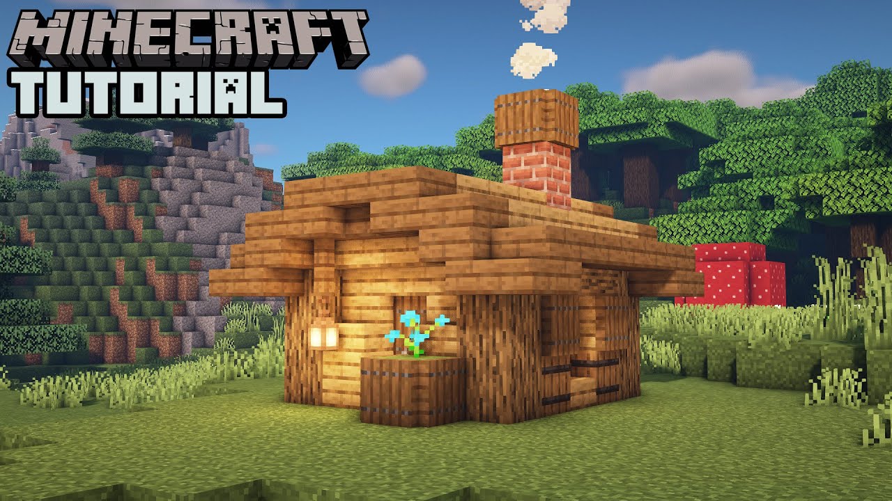 Minecraft: Simple Starter House Tutorial (How to Build) - YouTube