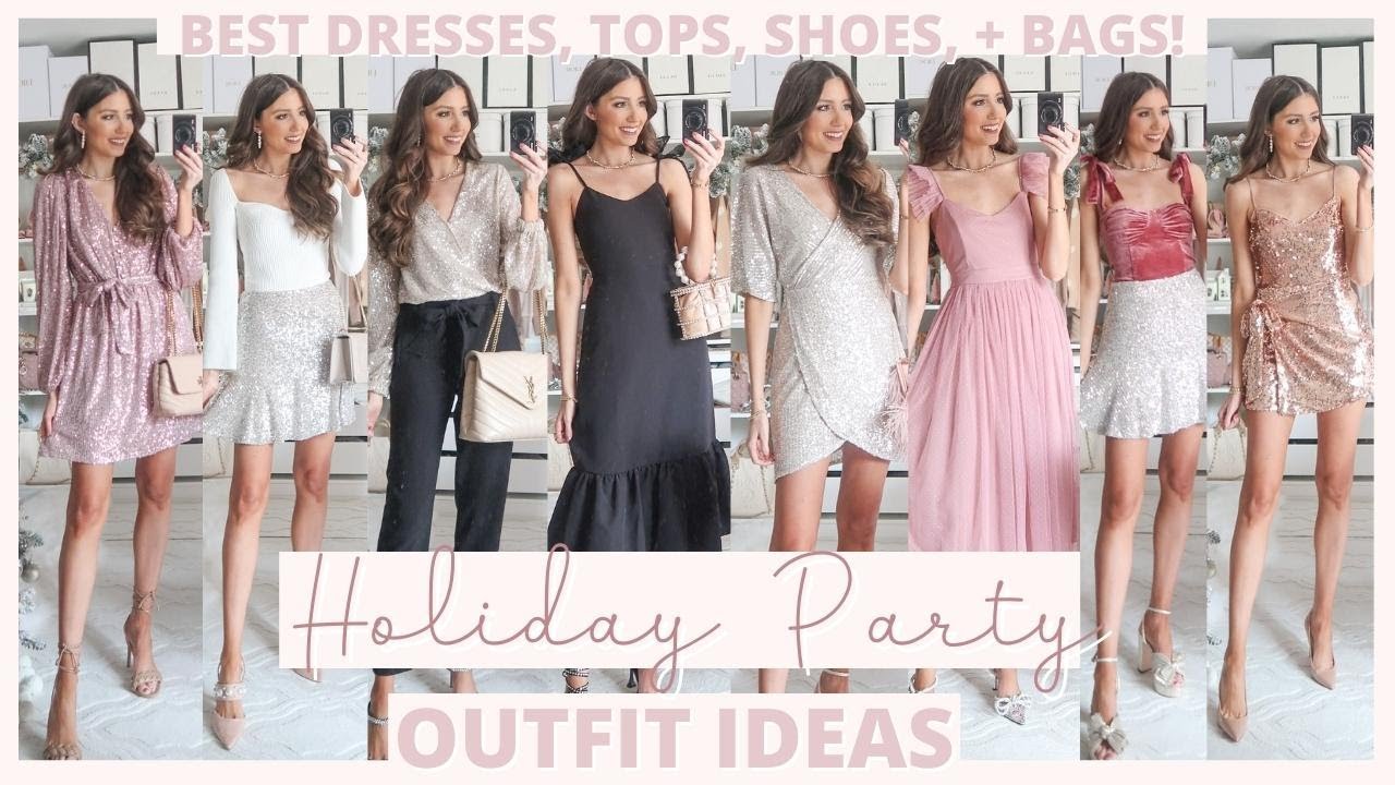 Holiday Party Outfit Ideas 2021 | Christmas + New Year's Outfits | + Looks  for Less! - YouTube