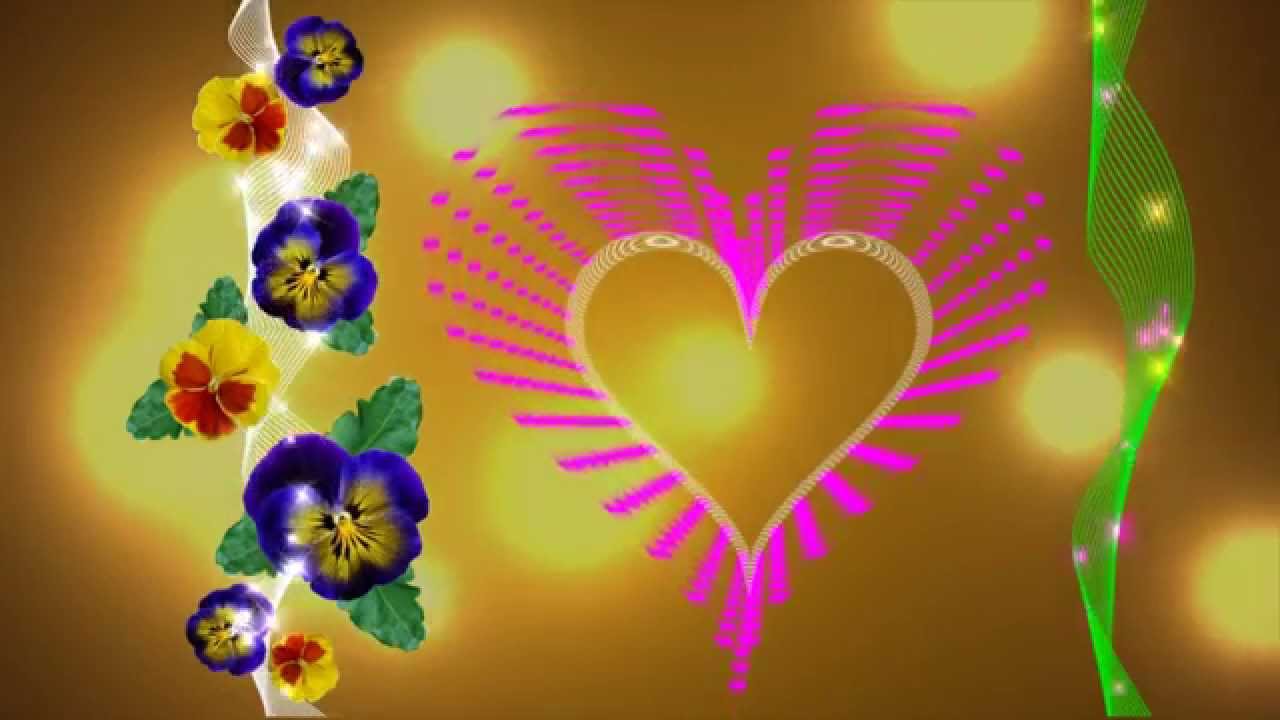 Background video animation I love You - YouTube