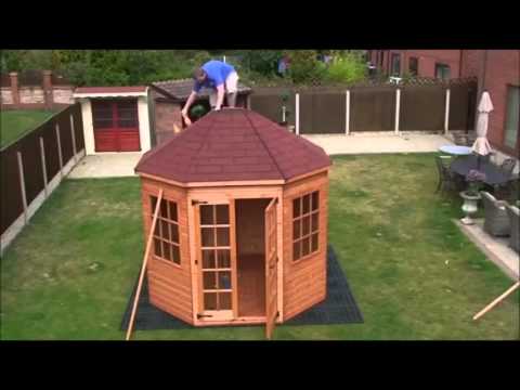 how to build a octagonal summerhouse by taylors garden